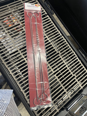 Kebab Skewers S/S Extra Large - 550mm Long Shaft (Set of 4)  130190 OMSKEW55